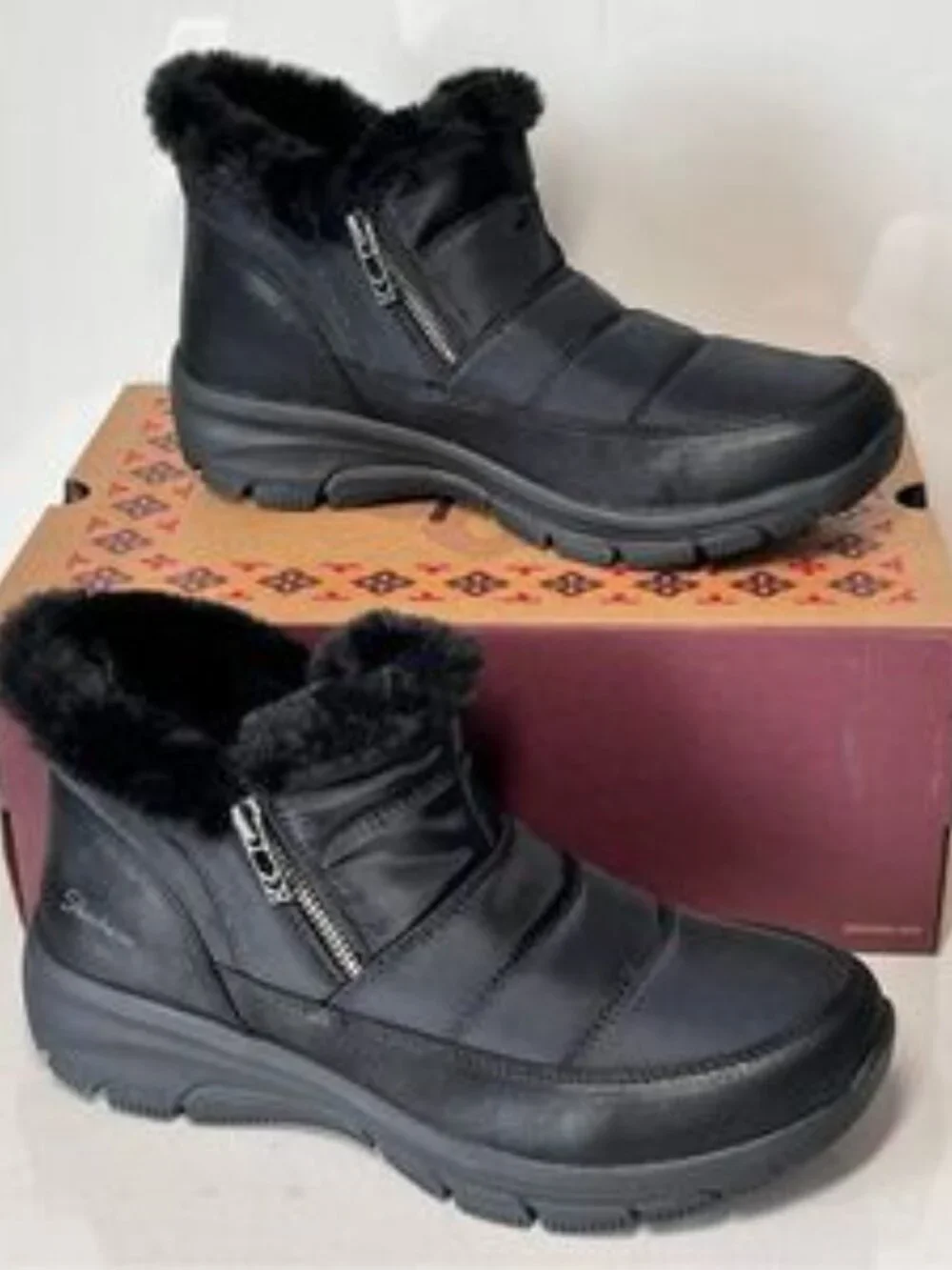 Skechers Easy Going Frosty Charm Water Repellent Vegan Boots